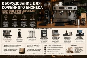 Оборудование для кофейного бизнеса: что нужно для стабильной работы кофейни