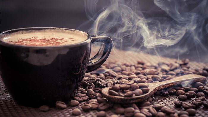 The aroma of coffee from cezve.