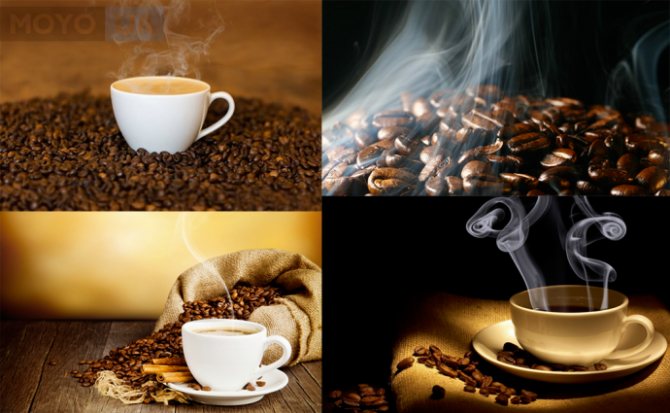 aromatic freshly roasted coffee