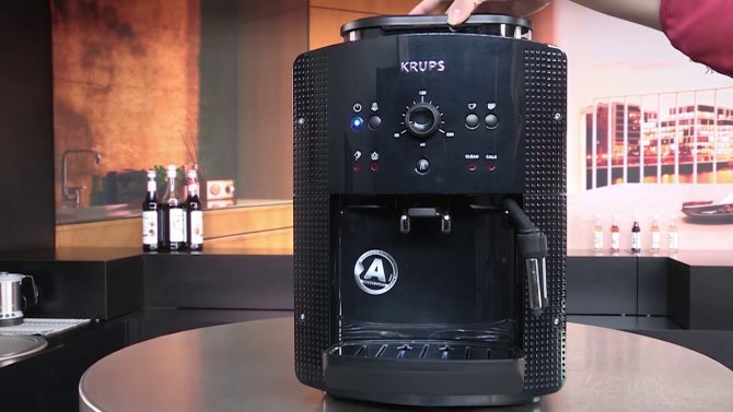 cleaning a krups coffee machine