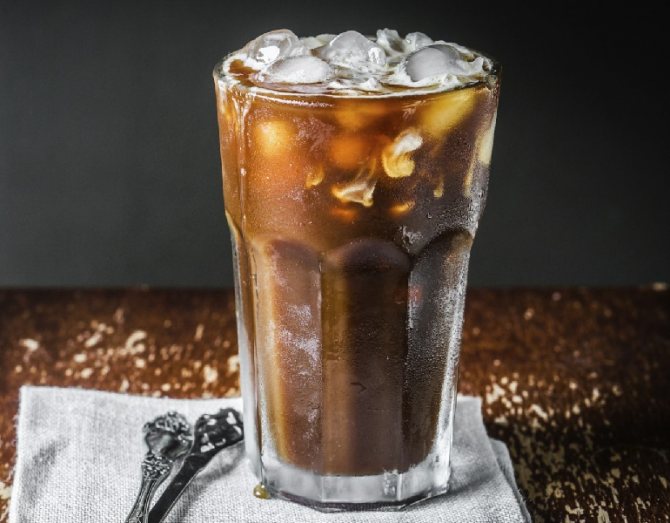 photo of iced coffee without milk