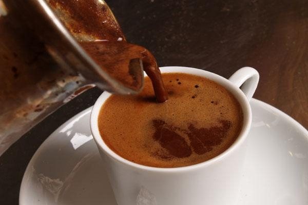 photo of how to brew coffee with foam in a Turk