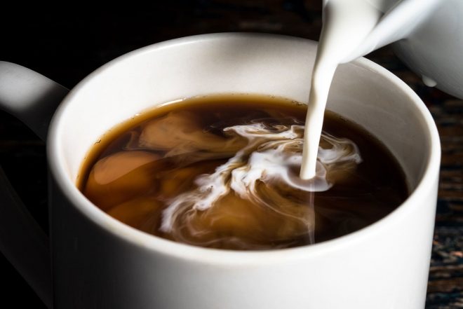 Photo of coffee with milk.