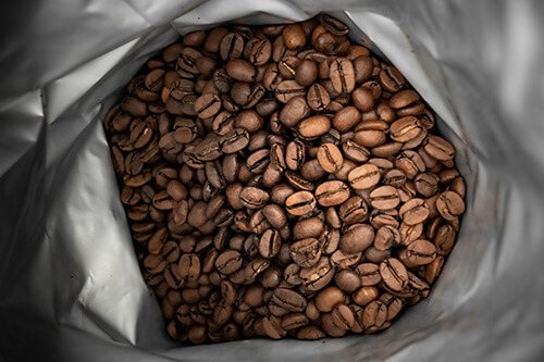 Flexible packaging for coffee
