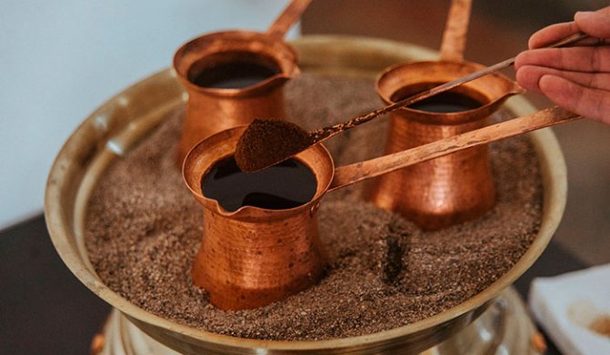 How to Serve Coffee Made with Sand
