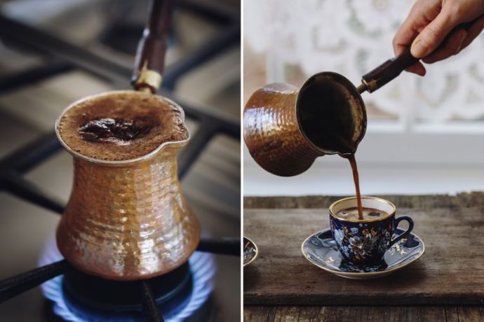 how to brew Turkish coffee