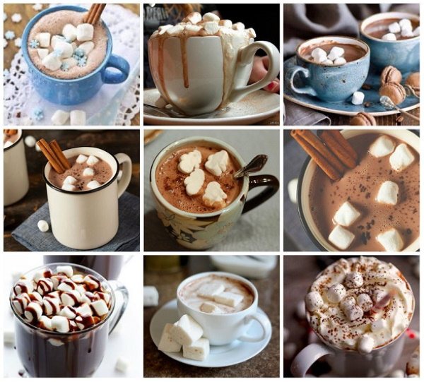 Cocoa with marshmallows. Photos, beautiful recipes, calorie content 