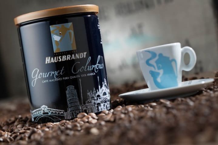 Hausbrand coffee and cup