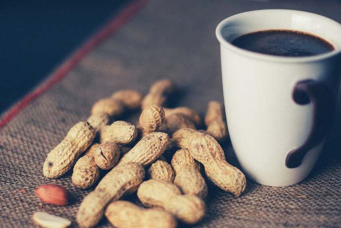 coffee and peanuts