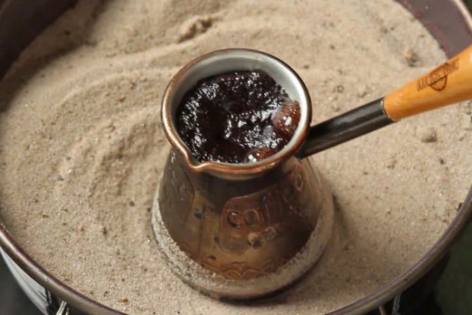кофе на песке