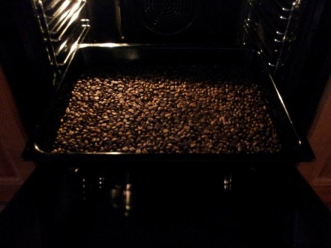 Coffee in the oven