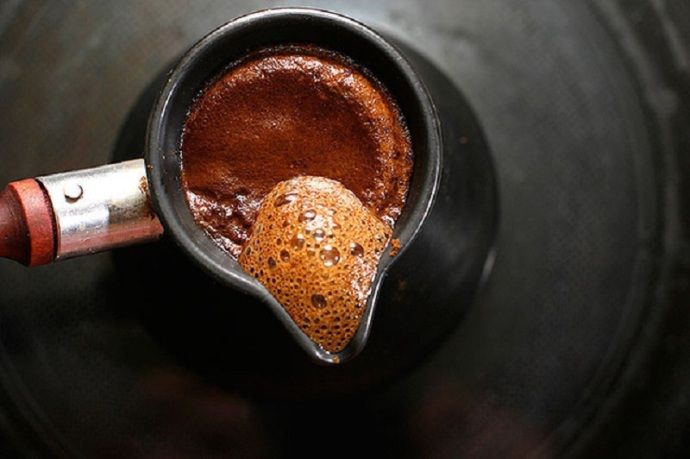 кофе в турке закипает