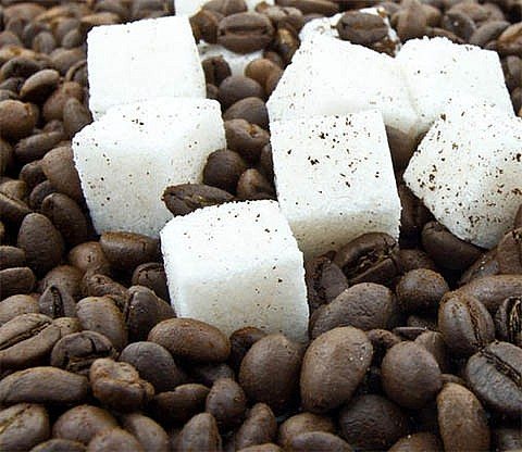 Coffee liqueur with sugar