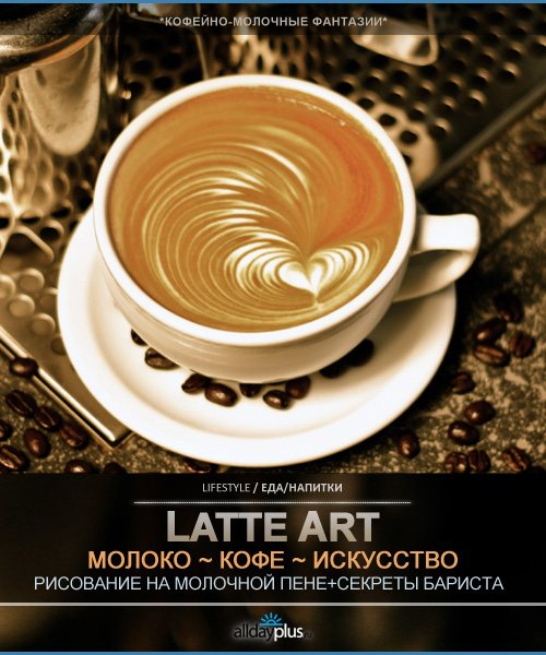 Latte art - рисунок в кофейной чашке