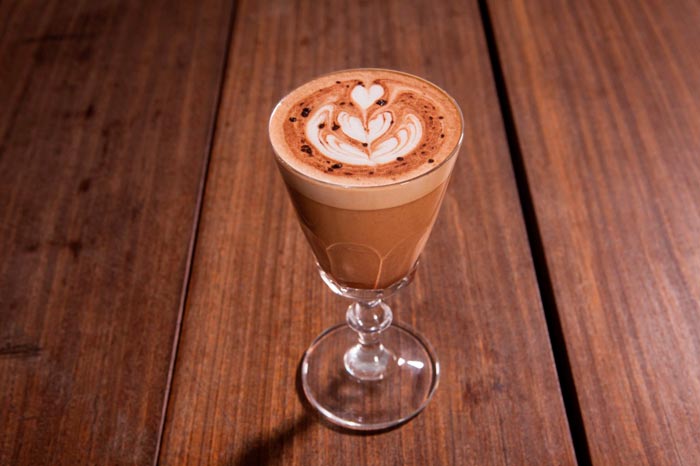 moccaccino in a glass