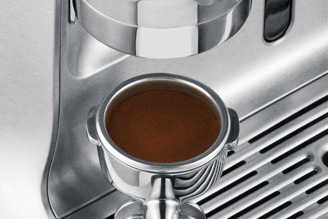 Приготовление кофе в кофемашине