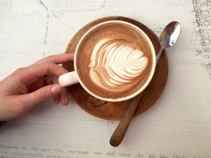 drawing on cappuccino