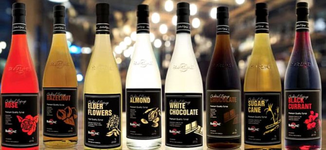 The Russian brand Barline creates syrups only from