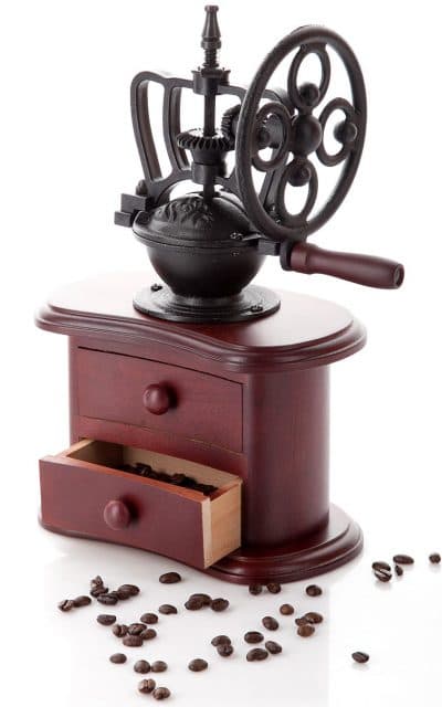 manual mechanical coffee grinders with cast iron millstones