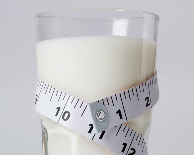 How much calcium is in milk