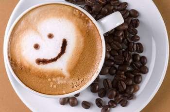 Smiley in coffee