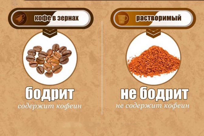 comparison of ground coffee and beans