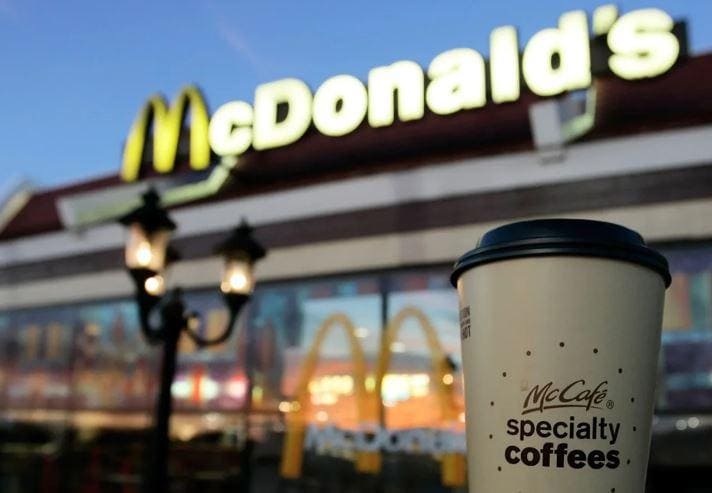Стоимость кофе в McDonalds