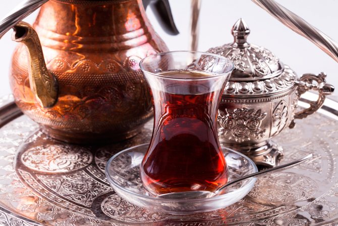 Turkish tea in armuds